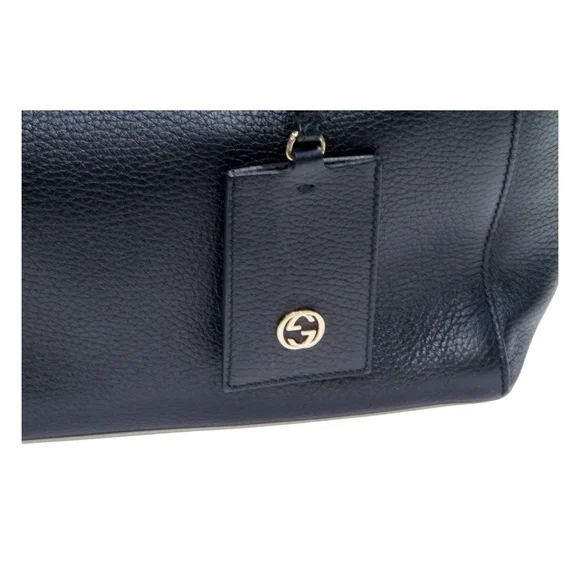 GUCCI SWING LEATHER MEDIUM TOP HANDLE BAG - Picture 5 of 10